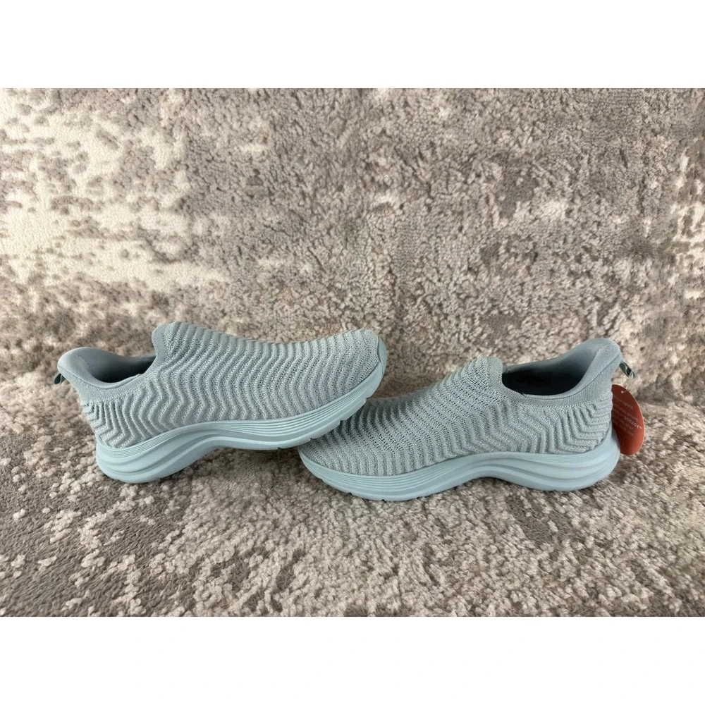 Easy Spirit Size 9.5W EMOVE Seeasypace8 Knit Slip On Walking Shoes Blue Women
